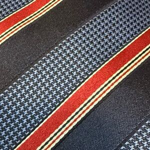 Canali Red and Blue Patterned Tie